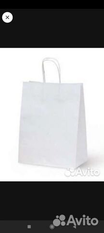 Крафт пакет белый