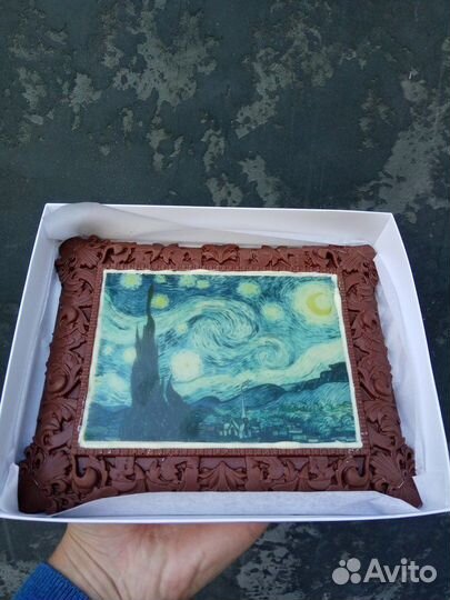 Шоколадная картина, оригинальный подарок