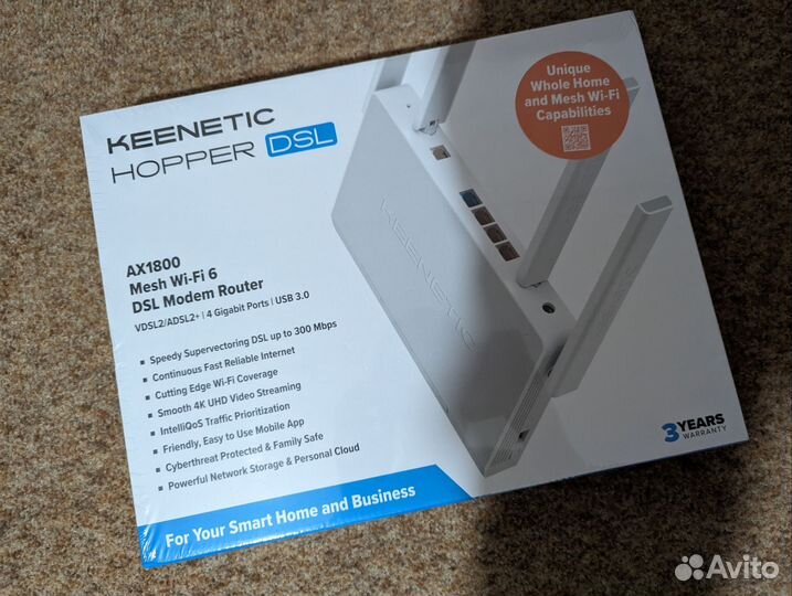 Wifi Роутер Keenetic Hopper DSL новый