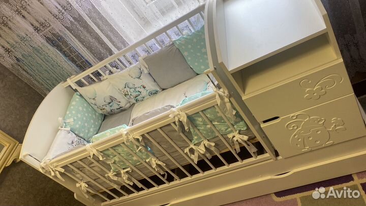 Детский манеж с комодом