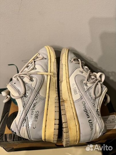 Кроссовки Off White X Nike Lot Grey Logo оригинал