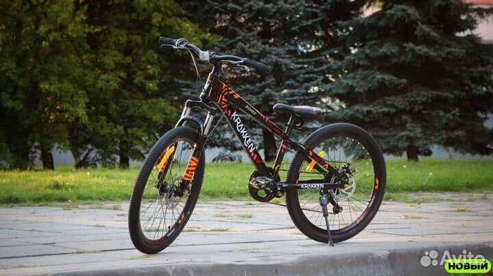 Подростковый велосипед Чёрный новый