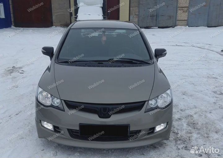 Накладка на бампер Honda Civic 4D дорест Mugen