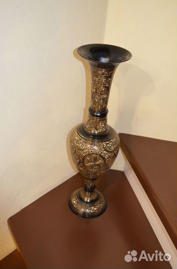 Ваза напольная латунь Индия