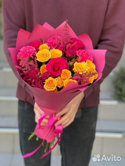 Доставка букетов. Оригинальное исполнение