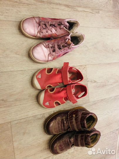 Pablosky, clarcs, adidas 35
