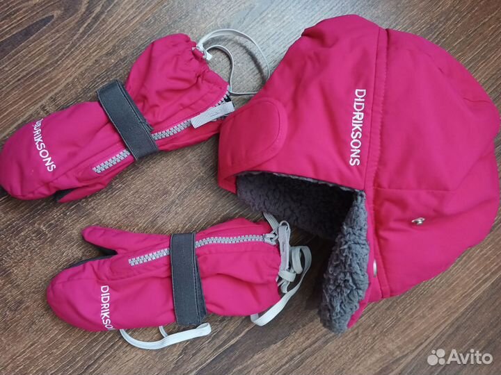 Шапка biggles и краги biggles zip didriksons