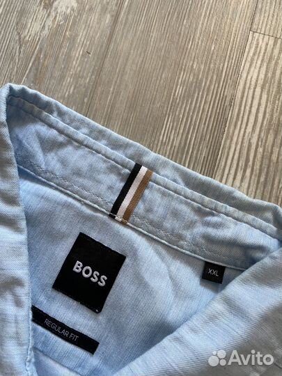 Легкая хлопковая рубашка Hugo Boss (XL) оригинал