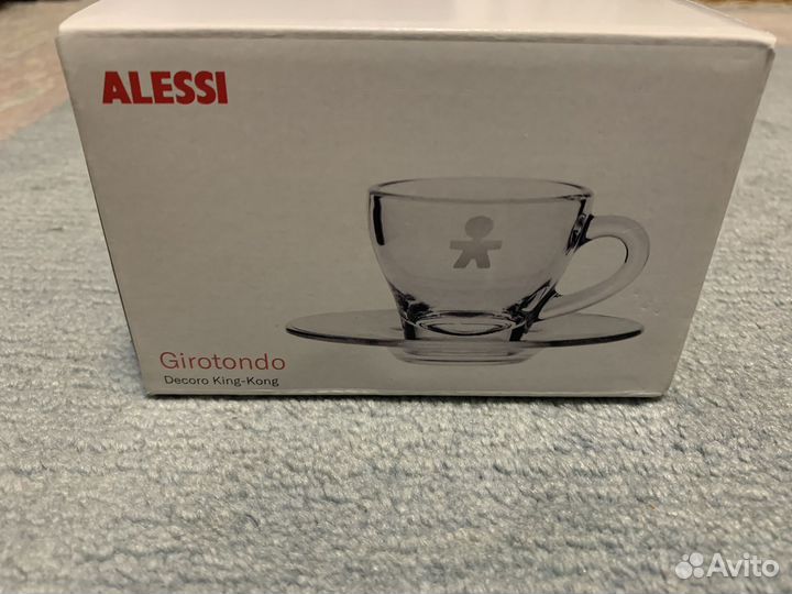 Чашка кофейная стеклянная Alessi Girotondo