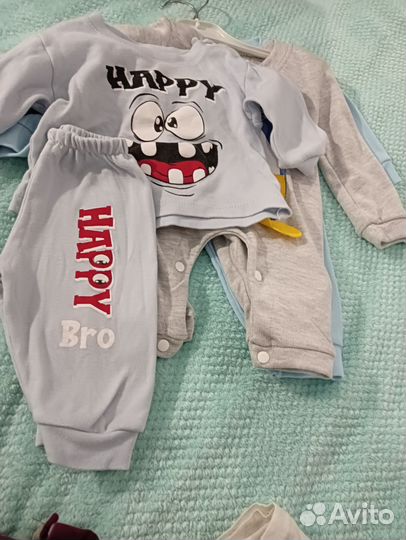 Вещи пакетом для мальчика от 0+ до 6 мес