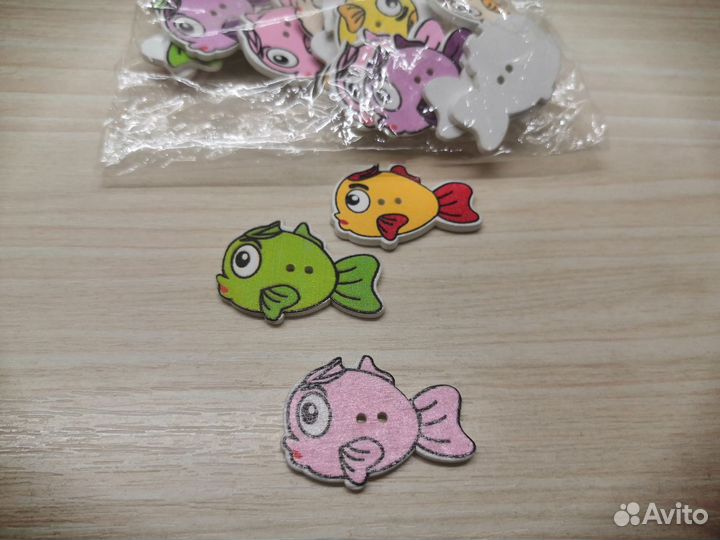 Пуговицы деревянные (детские)