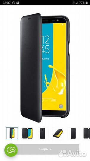Чехол samsung Flip Wallet Cover для Galaxy J6