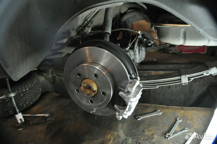 Планшайбы для заднего суппорта VW Golf 4 на Волгу