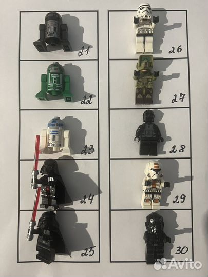 Lego минифигурки Star Wars