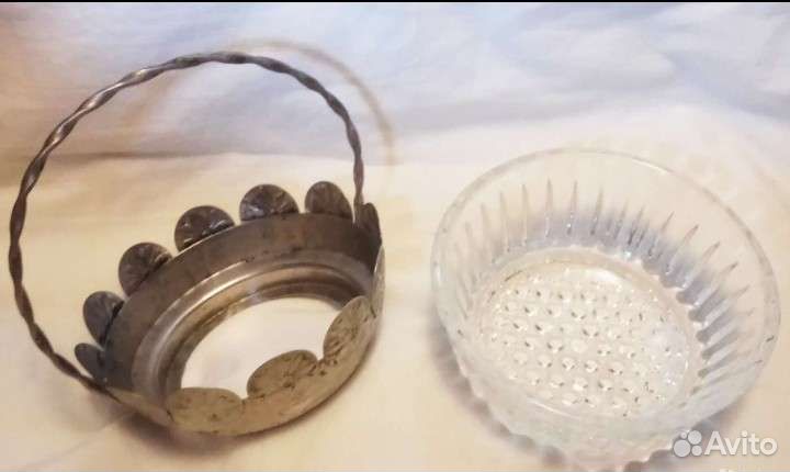 Посуда Стекло Блюдо, Конфетница, Селёдочница СССР