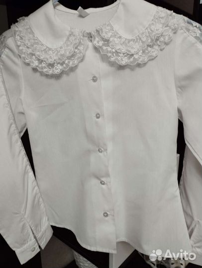 Блузка белая для девочек
