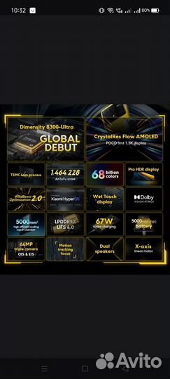 Xiaomi Poco X6 Pro, 8/256 ГБ