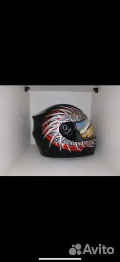 Мото шлем. Шлем интеграл. Шлем кроссовый