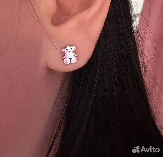 Серьги tous мишки оригинал