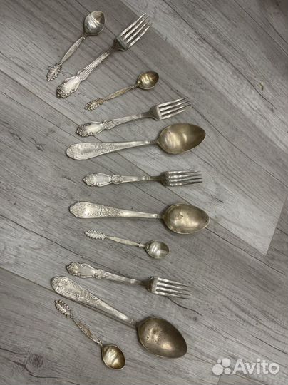 Столовые приборы из мельхиора