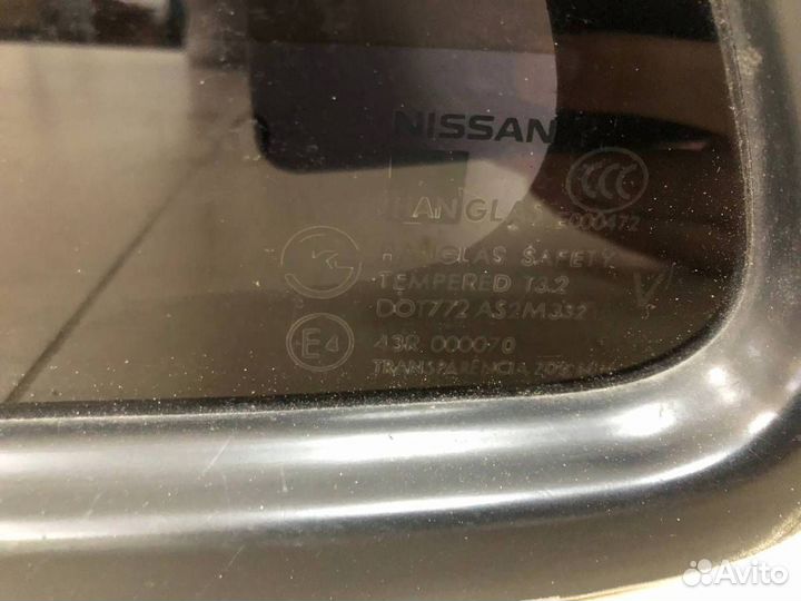 Стекло двери задней левой форточка Nissan Almera C