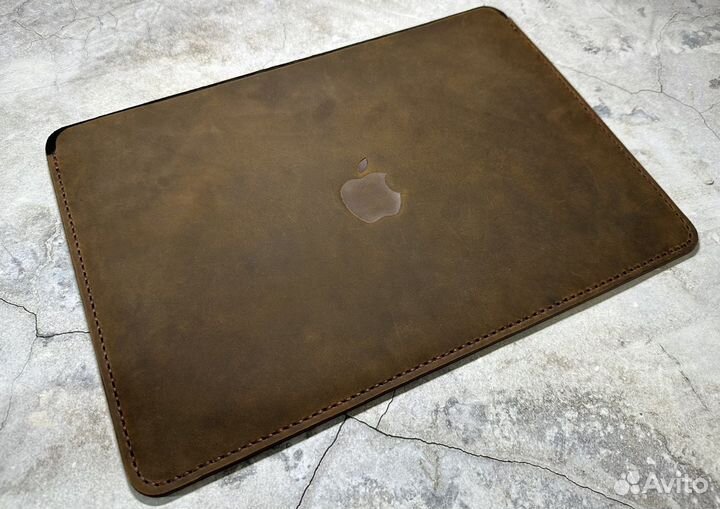 Кожаный чехол для macbook 13