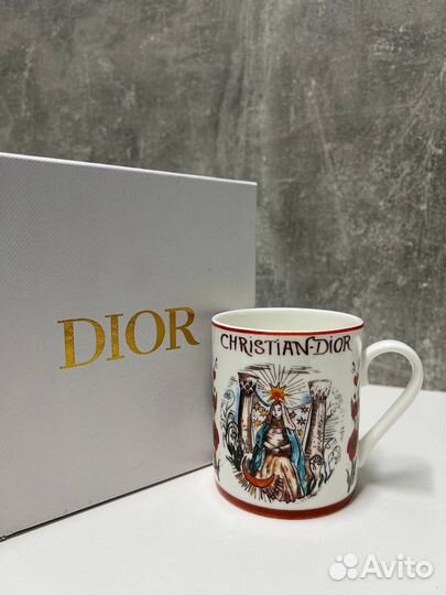 Кружка christian dior подарочная фарфоровая люкс