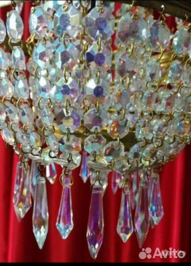 Люстра хрустальная Чехия