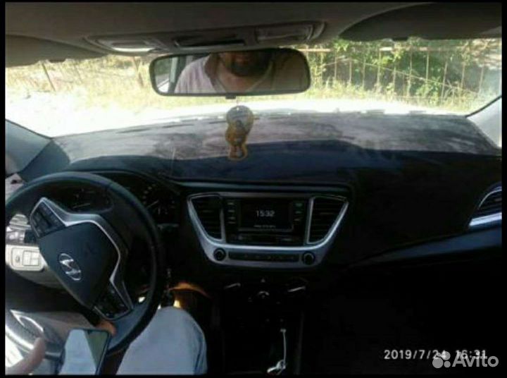 Накидка для торпеды Хондай соларис 2010 2016. Киа