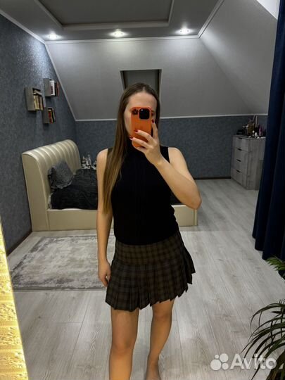 Юбка в клетку мини