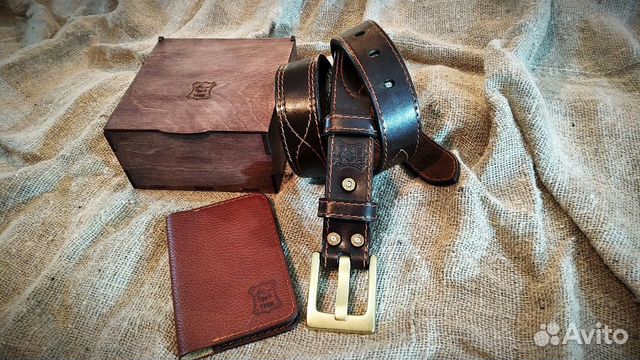 Ремень+ корочки для паспорта. Готовый подарок