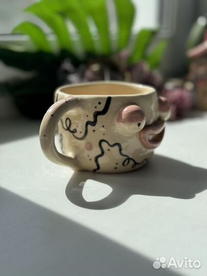 Кружка керамическая ручная работа