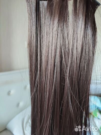 Волосы на заколках