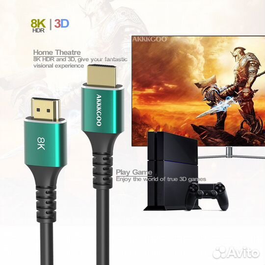 Hdmi 2.1 кабель 8K 60 Гц 4K 120 hdmi 48 Гбит/с