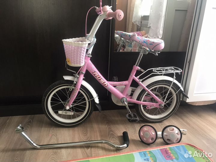 Детский велосипед rush hour Princess 14 розовый