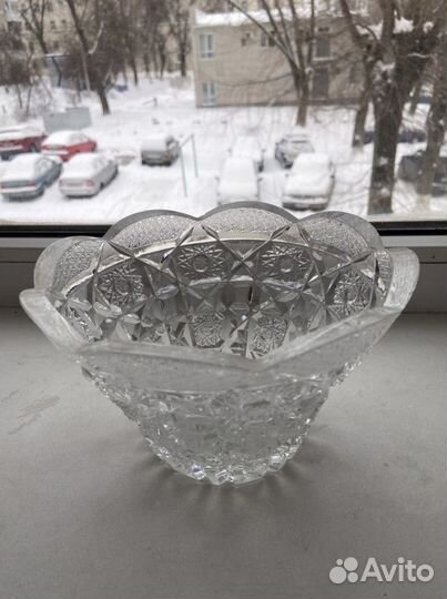 Салатник хрустальный