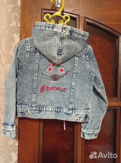 Джинсовая куртка для девочки 122