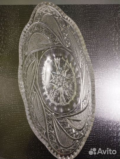 Хрустальная ваза-салатница