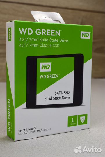 Ссд диск 1 тб WD green 2,5