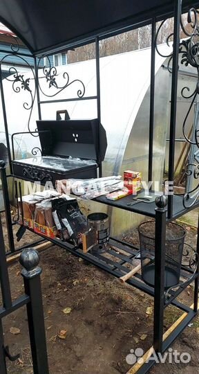 Мангал с крышей