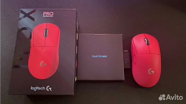 Logitech g pro x superlight red