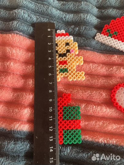 Новогодние фигурки из термо мозаики