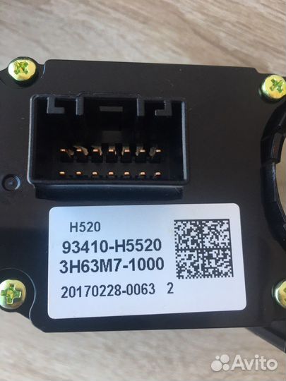 Подрулевой переключатель hyundai solaris 2