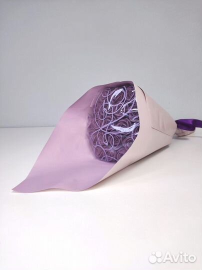 Розы из Белого Шоколада - 19 шт в Букете