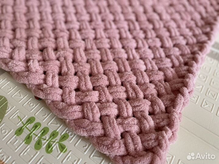 Детский плед Пуффи (пудра)