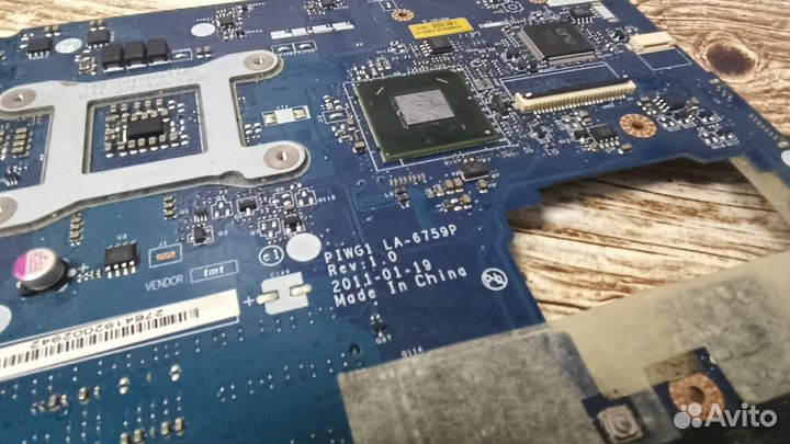 Не рабочая La-6759p rev 1.0 мат.плата Lenovo g470