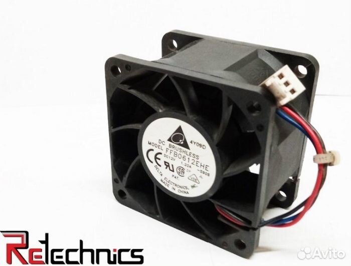 Вентилятор серверный 60x60x38 DC 12V 1.2A Delta F
