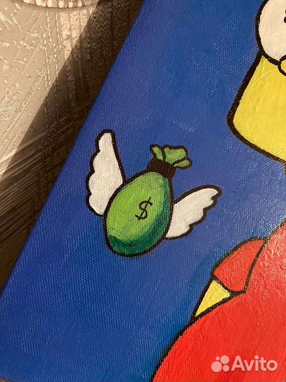 Интерьерная картина на холсте Барт Симпсон