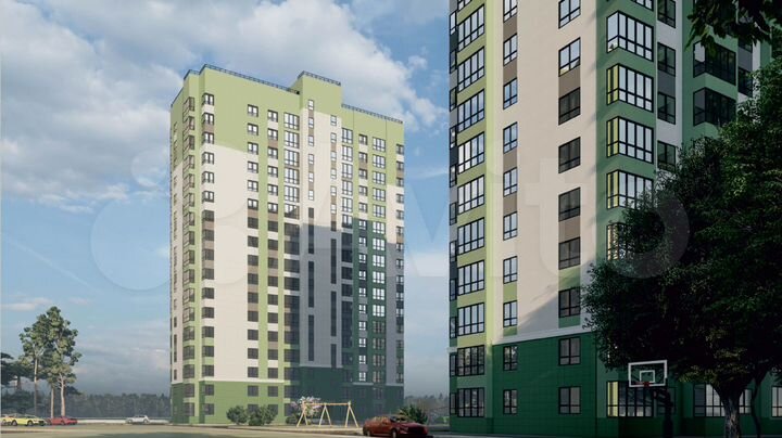 2-к. квартира, 55,4 м², 16/17 эт.