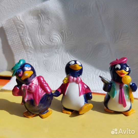 Киндер игрушки акулы пингвины